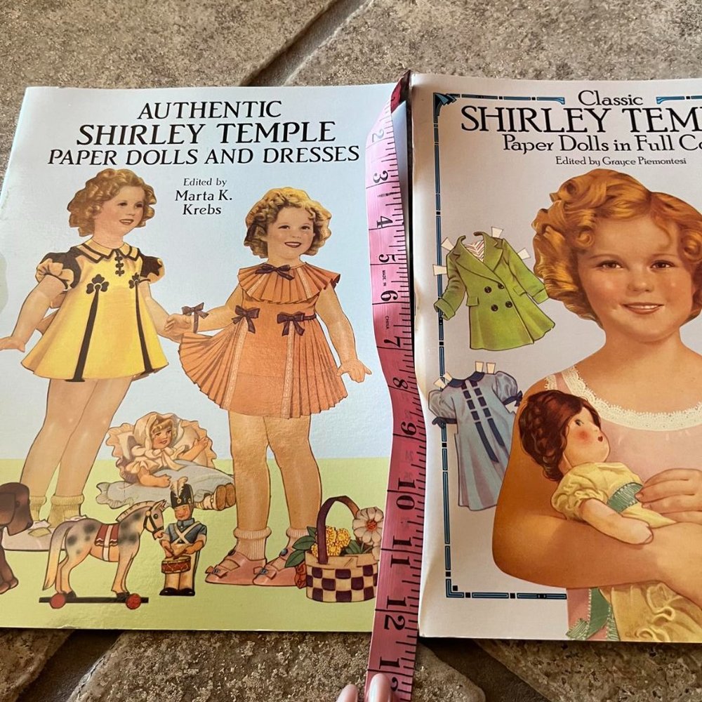 2 Shirley Temple paper doll books reproduced in 1991 and 1986,  2 books